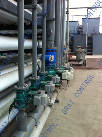 GRAT衬氟电动球阀系列产品在环保和污水处理项目中的应用业绩展示