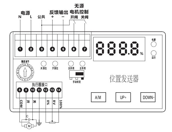 KZQ08-3A-p电动执行器位置发送器