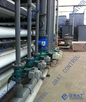 衬氟电动球阀在污水处理行业的行用